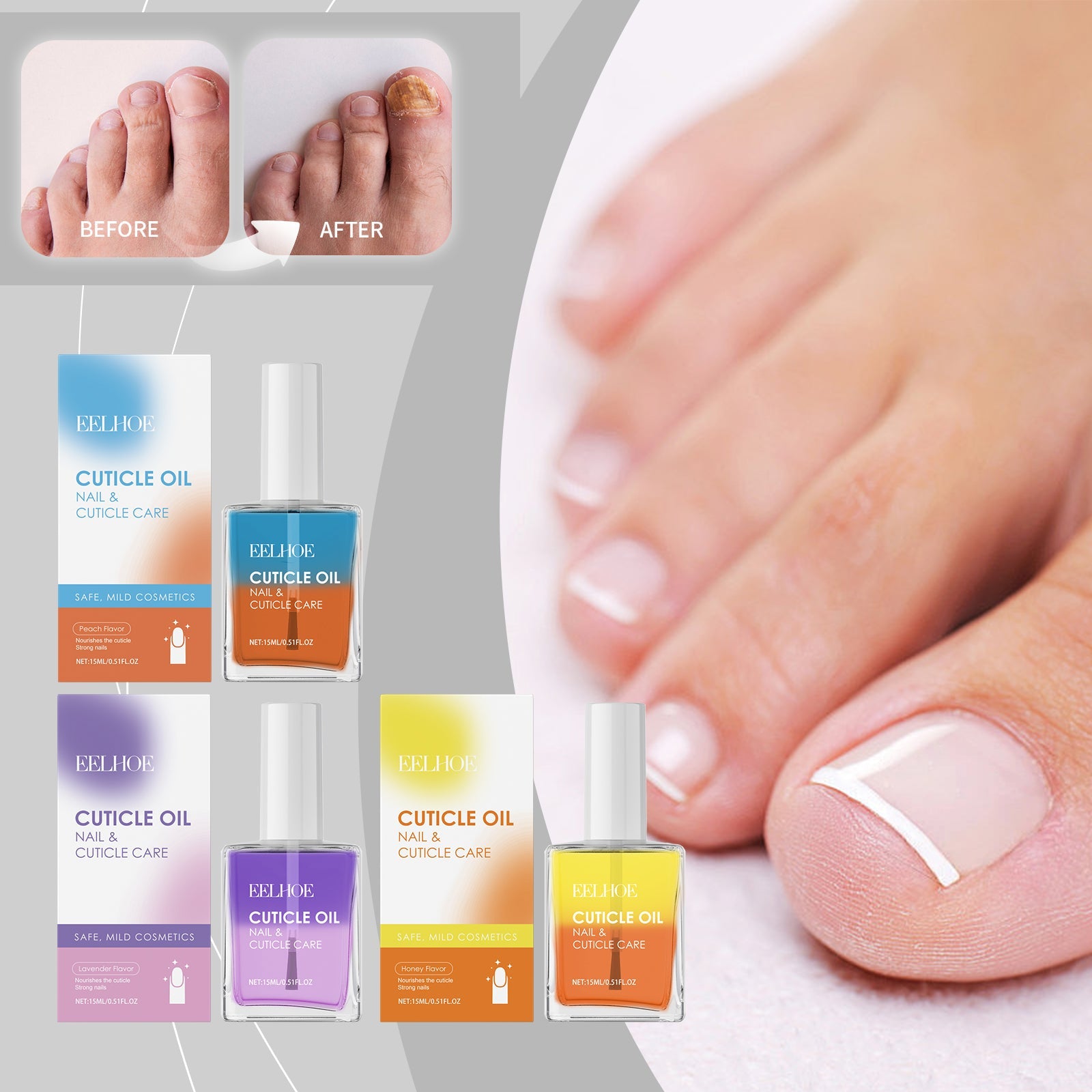 💅 Huile pour Cuticules Double Action – Hydratation &amp; Renforcement des Ongles Yiwu Ruijia Auto Supplies Co., Ltd.