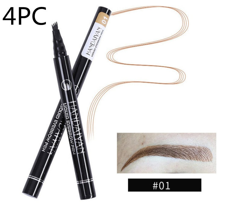 Microblading Eyebrow Pencil Waterproof Fork Tip Tattoo Pen Tinted Fine Sketch Eye Brow Pencils Long Lasting Eyebrows Yiwu Ruijia Auto Supplies Co., Ltd.