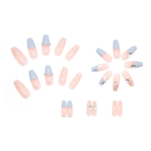 24 Faux Ongles Ballerine Longs – Bleu Mer Pétillant, French Style Instagram 💅✨ Yiwu Ruijia Auto Supplies Co., Ltd.