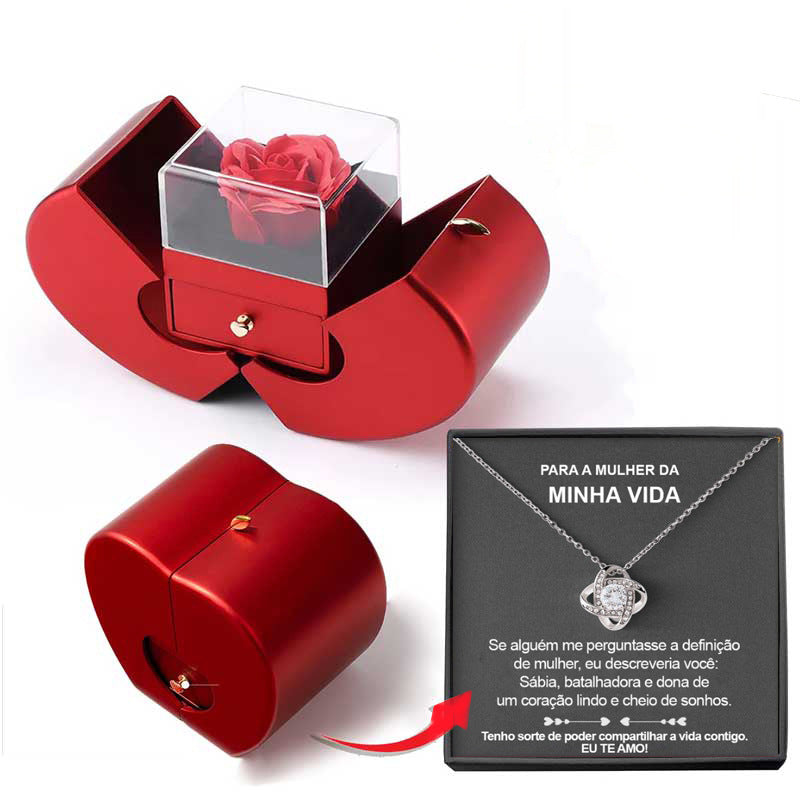 Coffret Bijoux avec Rose Préservée – Cadeau Féminin Éternel pour Anniversaire, Saint-Valentin et Mariage Yiwu Ruijia Auto Supplies Co., Ltd.