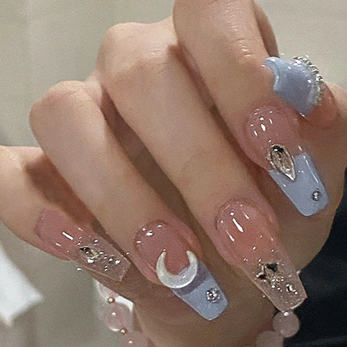 24 Faux Ongles Ballerine Longs – Bleu Mer Pétillant, French Style Instagram 💅✨ Yiwu Ruijia Auto Supplies Co., Ltd.
