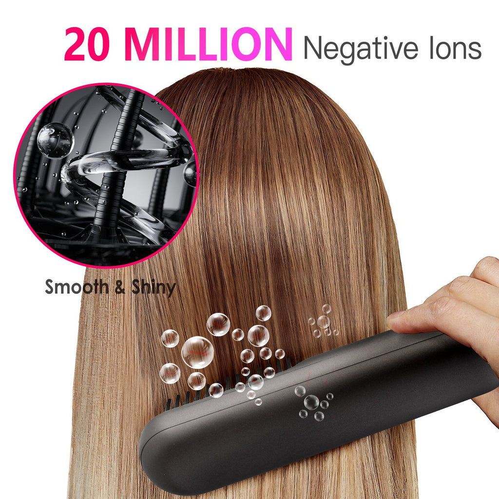 Brosse Lissante Sans Fil 4800mAh – 12 Températures, Ions Négatifs &amp; Graphène 💇♀️✨ Yiwu Ruijia Auto Supplies Co., Ltd.