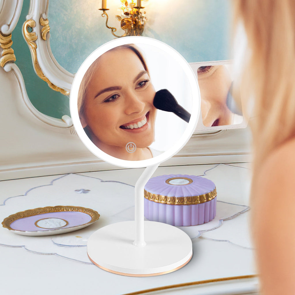 Miroir Maquillage LED 2 en 1 – Grossissement 5X, 64 LED &amp; 3 Couleurs d'Éclairage 💡✨ Yiwu Ruijia Auto Supplies Co., Ltd.