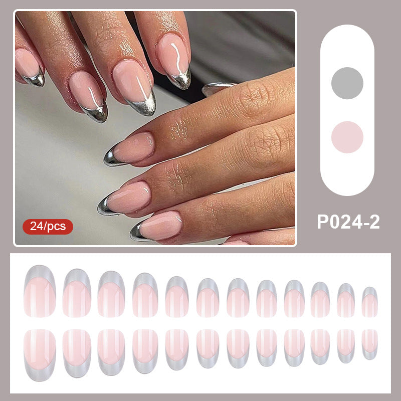 Set Faux Ongles French Ciel Étoilé – Style Européen &amp; Américain, Prêts à Porter 💅⭐✨ Yiwu Ruijia Auto Supplies Co., Ltd.