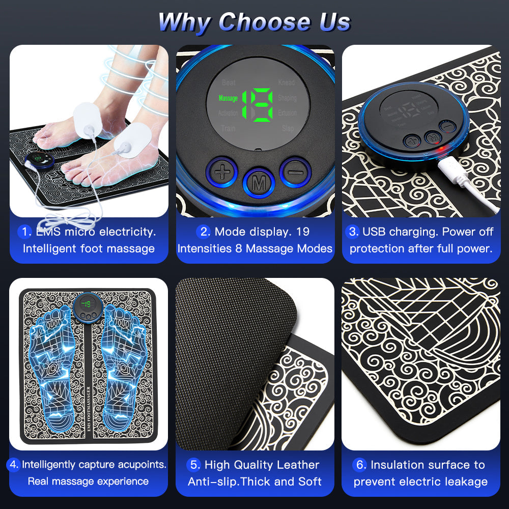 Coussinet de Massage Intelligent pour les Pieds – Physiothérapie Infrarouge & EMS Yiwu Ruijia Auto Supplies Co., Ltd.