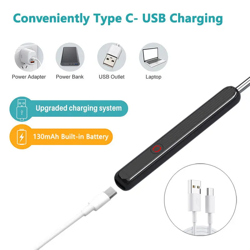 NE3 Ear Cleaner Otoscope Ear Wax Removal Tool With Camera LED Light Wireless Ear Endoscope Ear Cleaning Kit For I-phone Yiwu Ruijia Auto Supplies Co., Ltd.