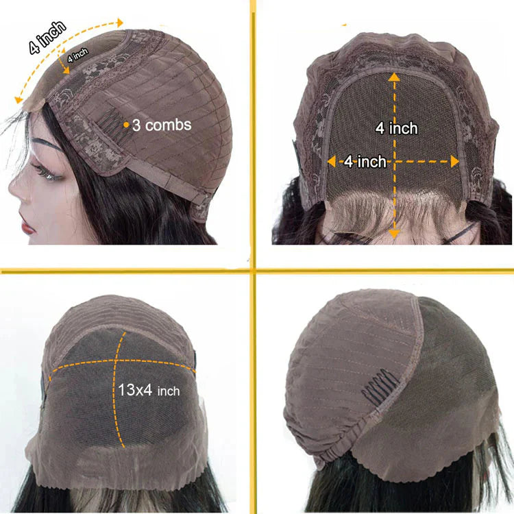 Perruque Lace Closure 4x4 Cheveux Humains Body Wave – Brun Chocolat, 150% Densité 💇♀️✨ Yiwu Ruijia Auto Supplies Co., Ltd.