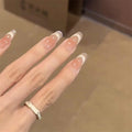 Set 24 Faux Ongles Ovales Faits Main – Colle Jelly &amp; Dissolvant Inclus, 4 Tailles 💅✨ Yiwu Ruijia Auto Supplies Co., Ltd.
