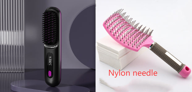 Brosse Lissante Sans Fil – Écran LCD, Batterie 1H, Chauffe Rapide Yiwu Ruijia Auto Supplies Co., Ltd.