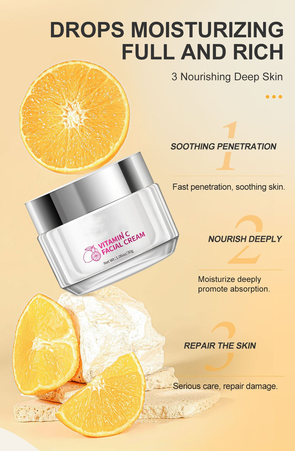 Vitamin C Face Cream Skin Care Products Yiwu Ruijia Auto Supplies Co., Ltd.