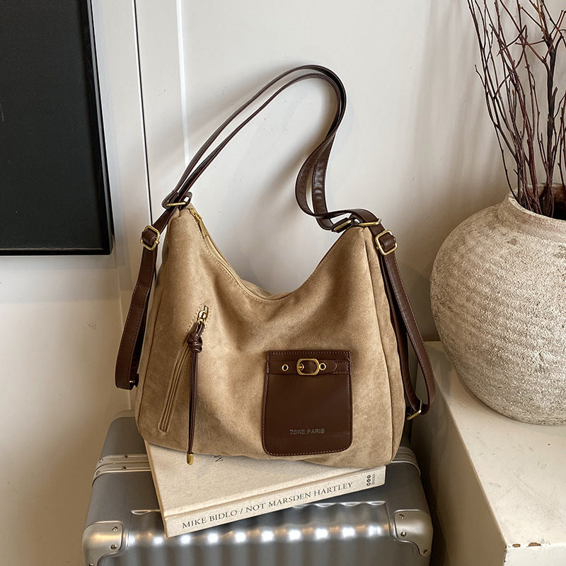 Sac à Main PU Minimaliste Urbain – Patchwork, Porte-Carte, 5 Coloris 👜✨ Yiwu Ruijia Auto Supplies Co., Ltd.