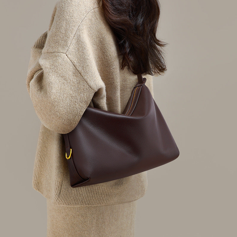 Sac à Main Cuir Pleine Fleur – Streetwear, Porte-Carte &amp; Poche Zippée 👜✨ Yiwu Ruijia Auto Supplies Co., Ltd.