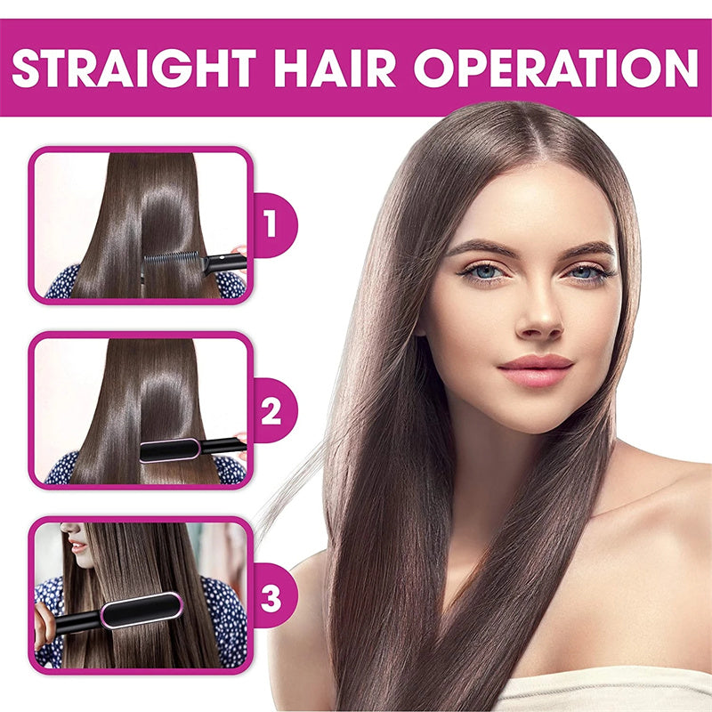 Peigne Lisseur Anti-Brûlure 10 Niveaux – Céramique Tourmaline, Cheveux Secs & Mouillés, Lissage et Boucles Faciles Yiwu Ruijia Auto Supplies Co., Ltd.