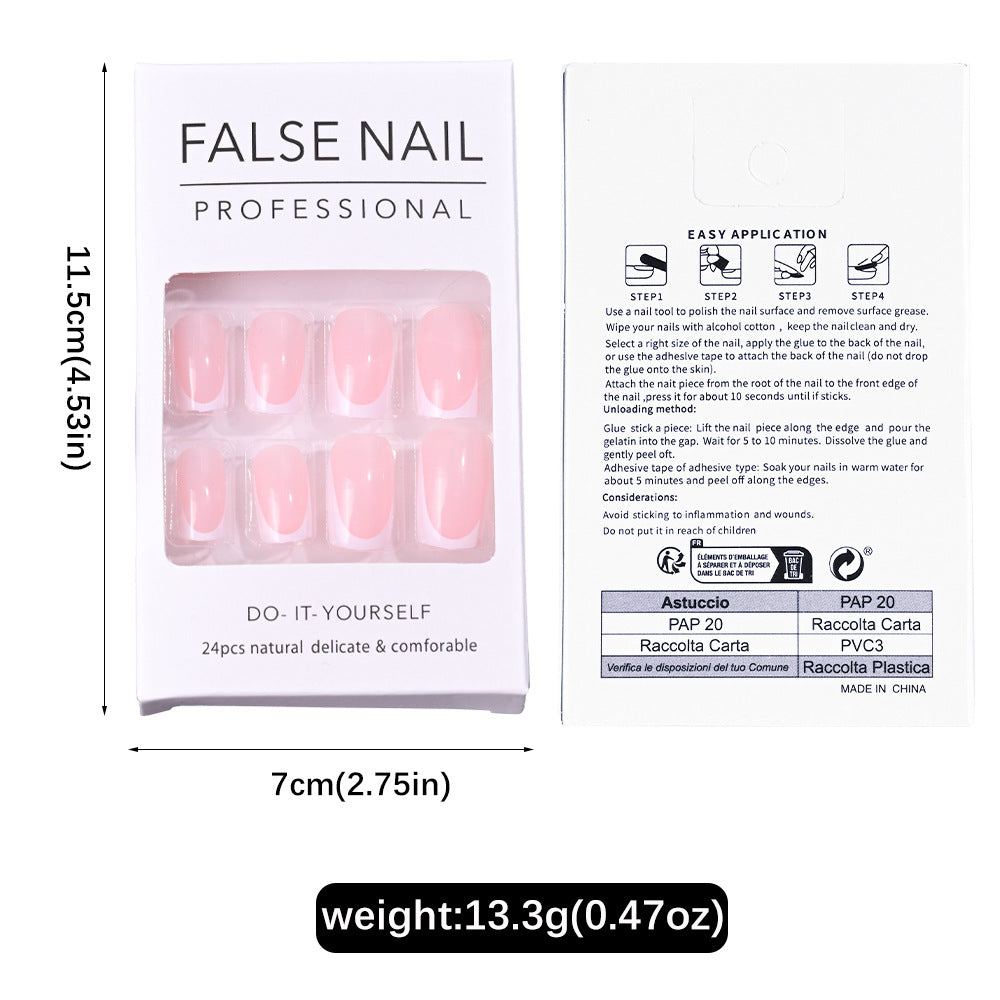 Kit 24 Faux Ongles Carrés Courts – Design Simple & Élégant, Amovibles 💅✨ Yiwu Ruijia Auto Supplies Co., Ltd.