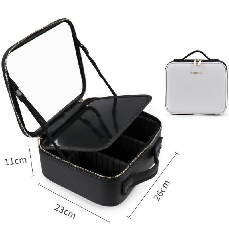Smart LED Cosmetic Case With Mirror Cosmetic Bag Large Capacity Fashion Portable Storage Bag Travel Makeup Bags Yiwu Ruijia Auto Supplies Co., Ltd.