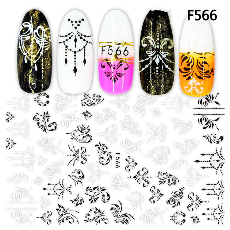 Autocollants Nail Art – Collection Platine & Or Noir, Sans Colorant 💅✨ Yiwu Ruijia Auto Supplies Co., Ltd.
