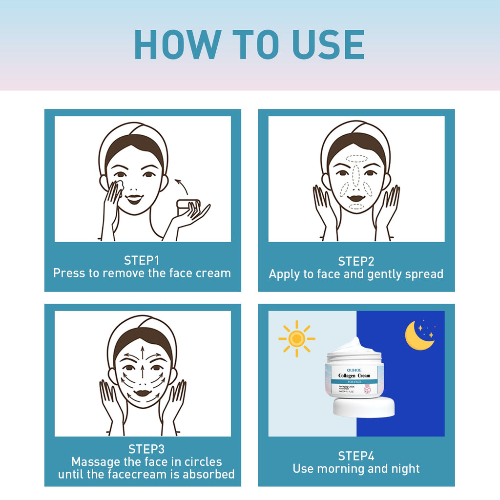 ✨ Crème Anti-Rides au Collagène – Hydratation & Jeunesse Intense Yiwu Ruijia Auto Supplies Co., Ltd.