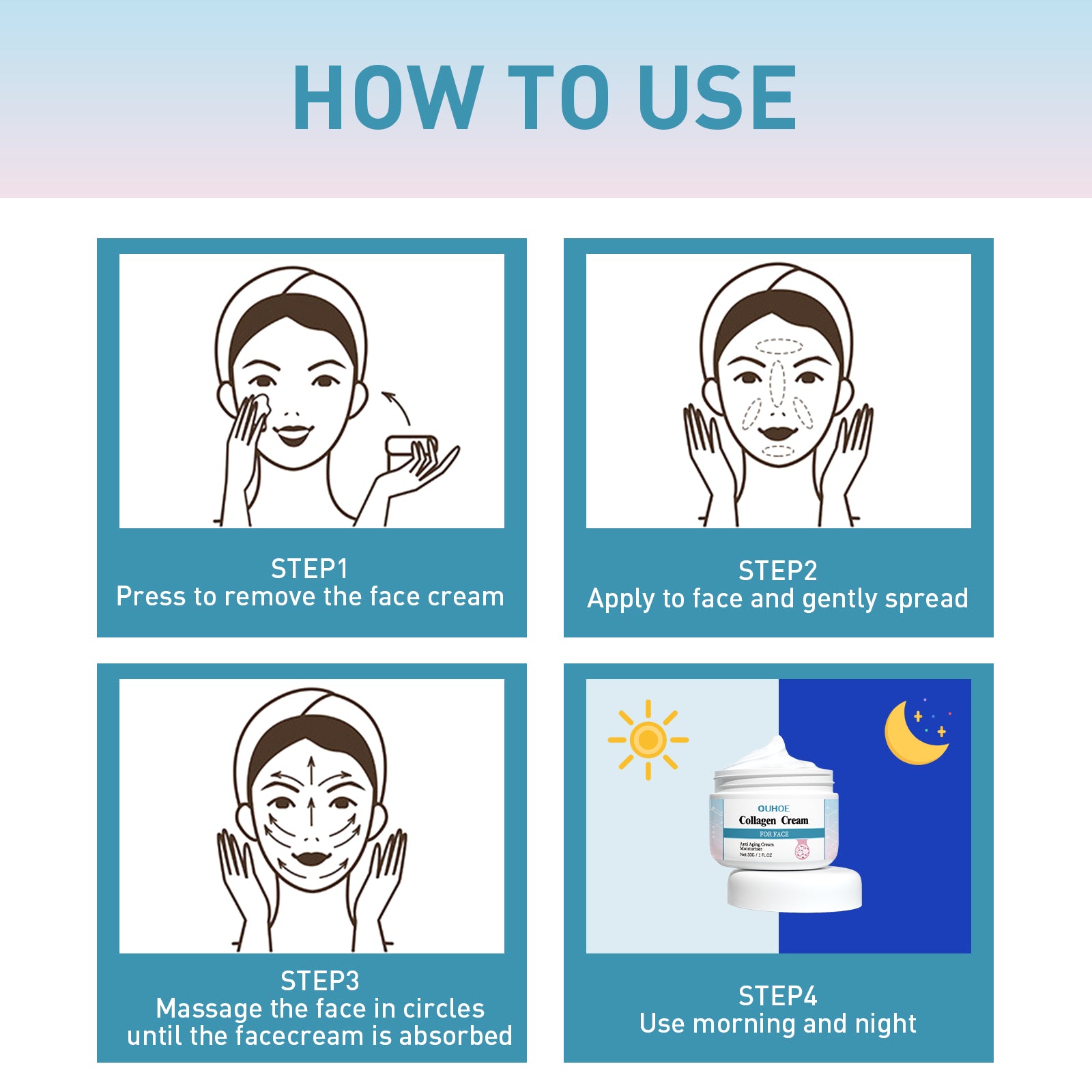 ✨ Crème Anti-Rides au Collagène – Hydratation & Jeunesse Intense Yiwu Ruijia Auto Supplies Co., Ltd.
