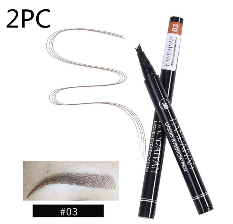 Microblading Eyebrow Pencil Waterproof Fork Tip Tattoo Pen Tinted Fine Sketch Eye Brow Pencils Long Lasting Eyebrows Yiwu Ruijia Auto Supplies Co., Ltd.
