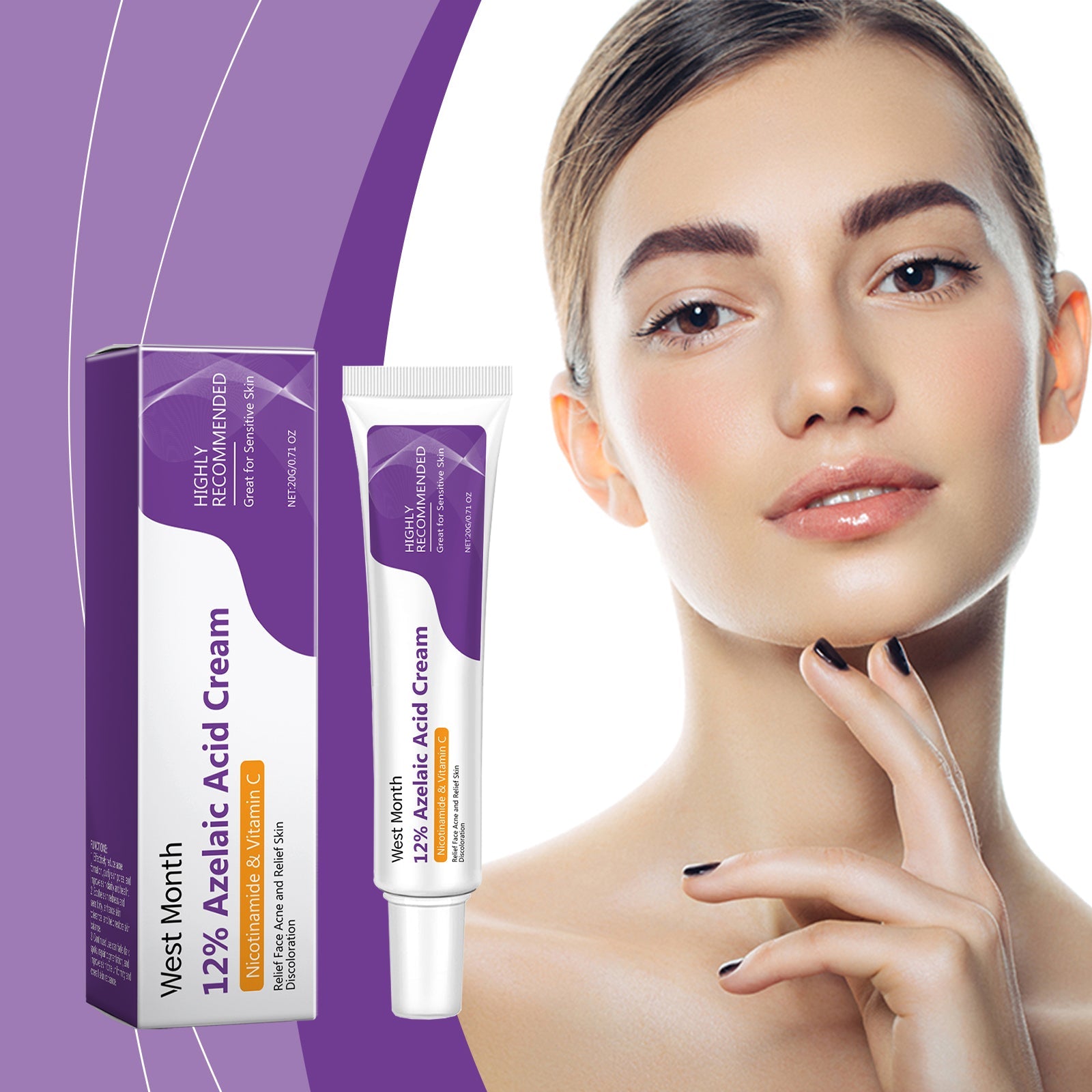 🌿 Crème Réparatrice à l’Acide Azélaïque – Peau Pure & Apaisée Yiwu Ruijia Auto Supplies Co., Ltd.