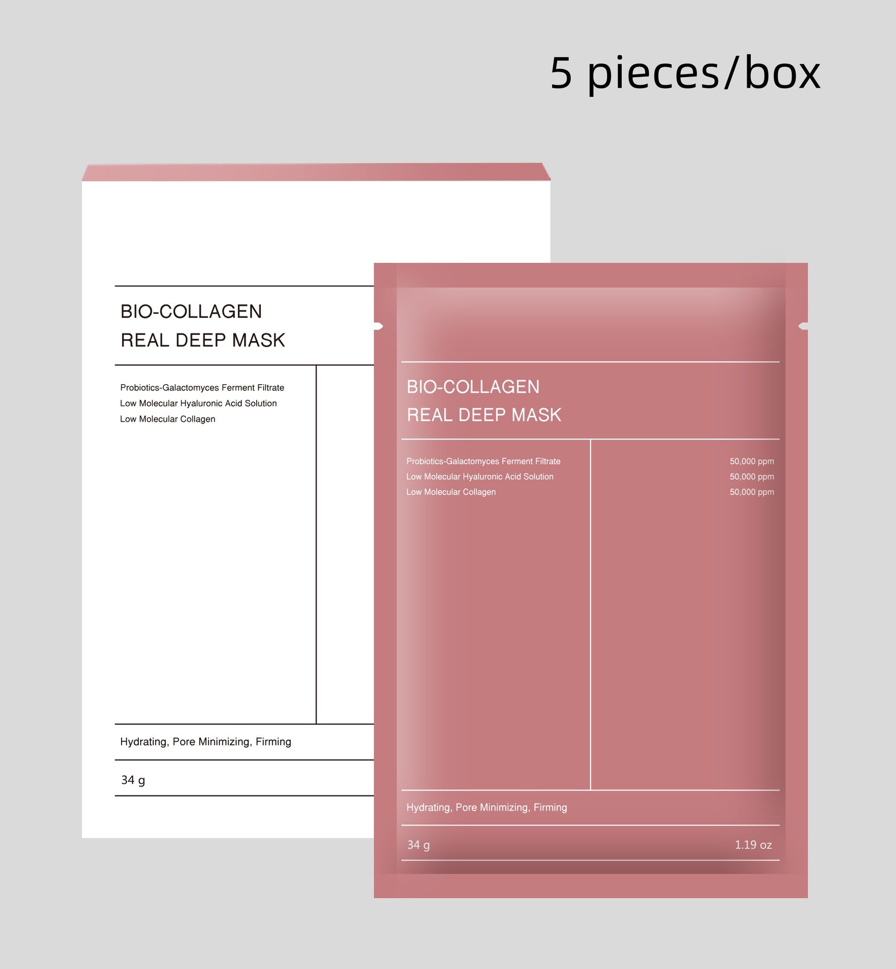 Boîte 4 Masques Tissu Collagène – Hydratant, Raffermissant &amp; Anti-Rides 💆♀️✨ Yiwu Ruijia Auto Supplies Co., Ltd.