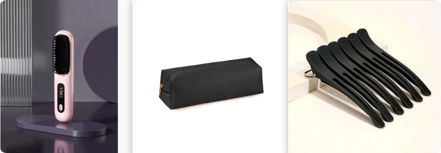 Brosse Lissante Sans Fil – Écran LCD, Batterie 1H, Chauffe Rapide Yiwu Ruijia Auto Supplies Co., Ltd.