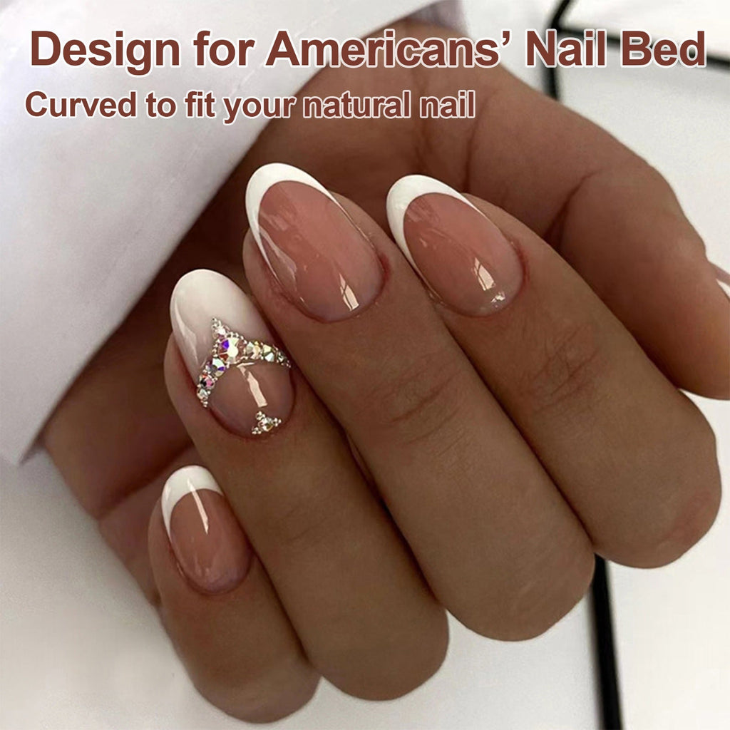 Set Faux Ongles French Ciel Étoilé – Style Européen &amp; Américain, Prêts à Porter 💅⭐✨ Yiwu Ruijia Auto Supplies Co., Ltd.