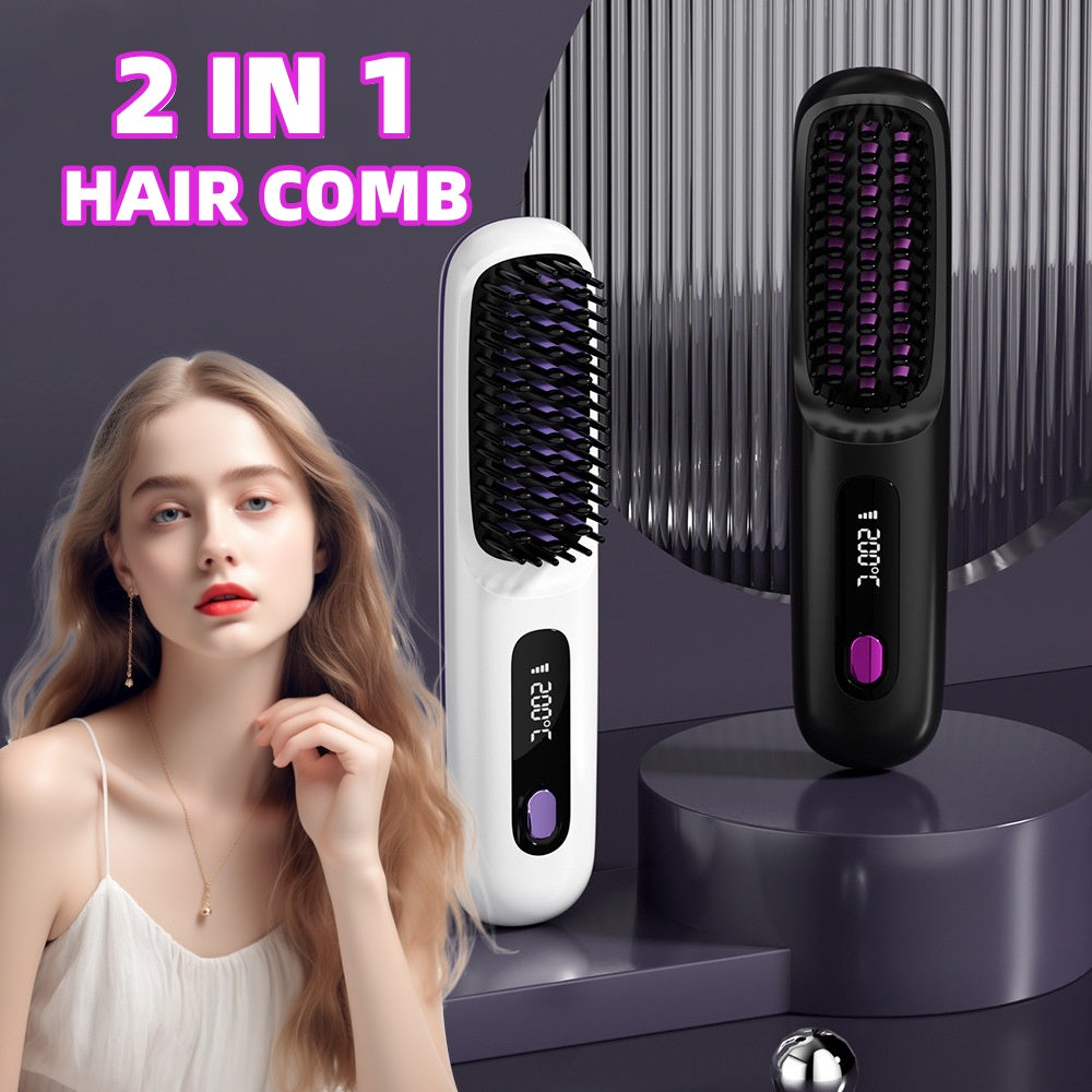 Brosse Lissante Sans Fil – Écran LCD, Batterie 1H, Chauffe Rapide Yiwu Ruijia Auto Supplies Co., Ltd.