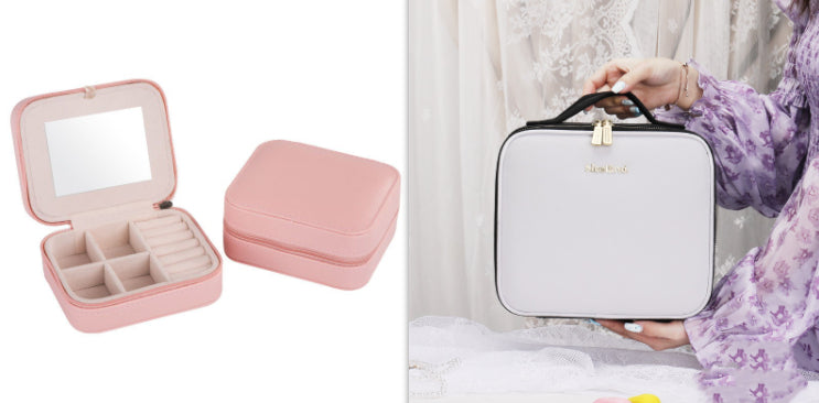 Smart LED Cosmetic Case With Mirror Cosmetic Bag Large Capacity Fashion Portable Storage Bag Travel Makeup Bags Yiwu Ruijia Auto Supplies Co., Ltd.