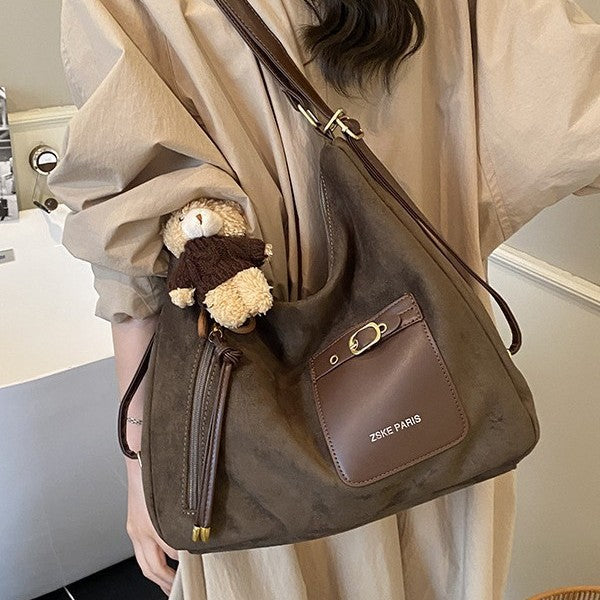 Sac à Main PU Minimaliste Urbain – Patchwork, Porte-Carte, 5 Coloris 👜✨ Yiwu Ruijia Auto Supplies Co., Ltd.