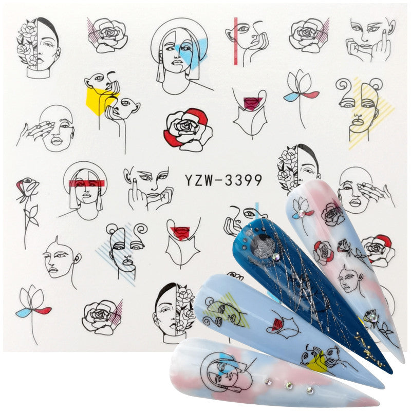 Autocollants Nail Art – Collection Platine & Or Noir, Sans Colorant 💅✨ Yiwu Ruijia Auto Supplies Co., Ltd.
