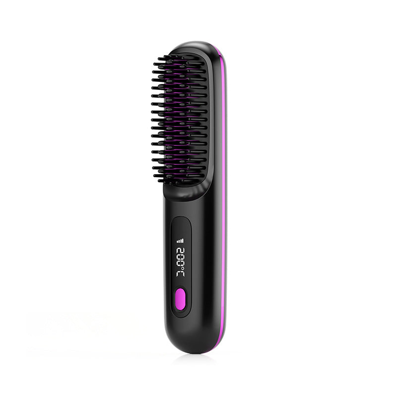 Brosse Lissante Sans Fil – Écran LCD, Batterie 1H, Chauffe Rapide Yiwu Ruijia Auto Supplies Co., Ltd.