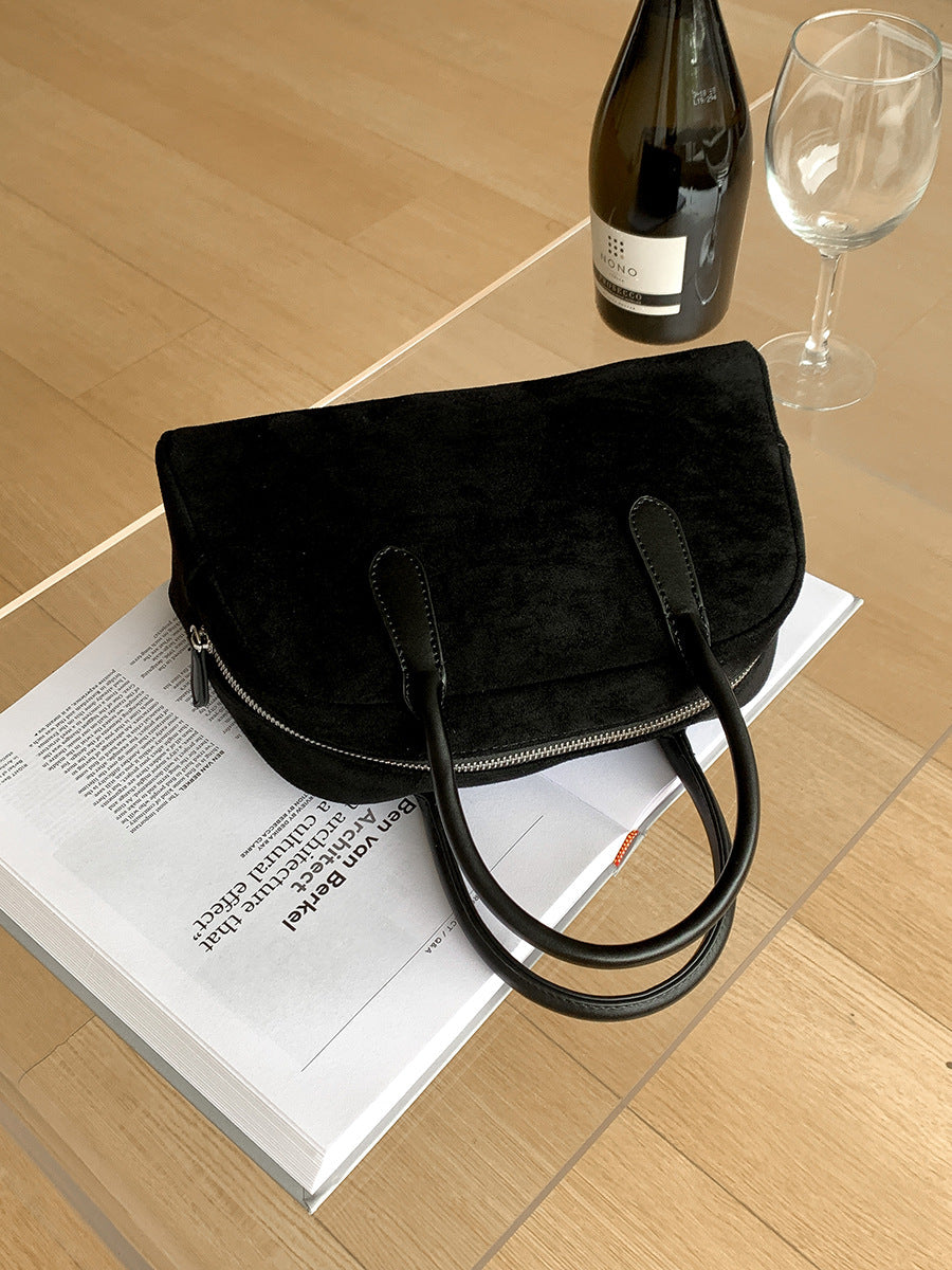 Sac à Main Velours Suède – Matelassé, Style Minimaliste Urbain, 5 Coloris 👜✨ Yiwu Ruijia Auto Supplies Co., Ltd.