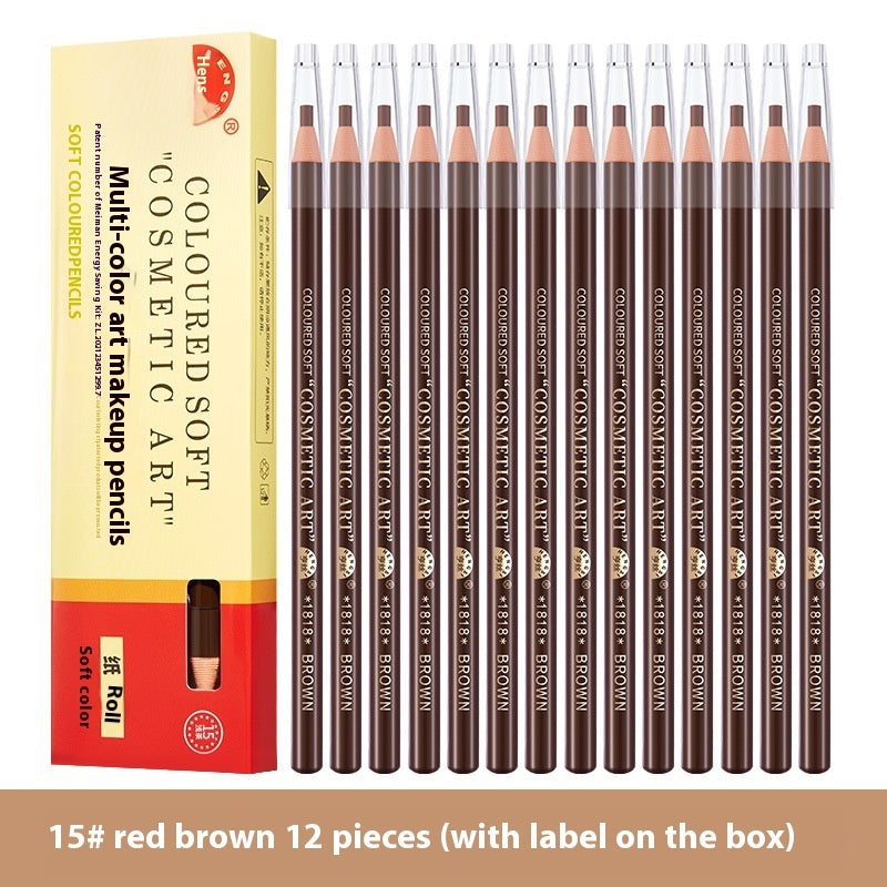 Line Drawing Waterproof Sweat-proof Non-fading Brushed Natural Eyebrow Pencil Yiwu Ruijia Auto Supplies Co., Ltd.
