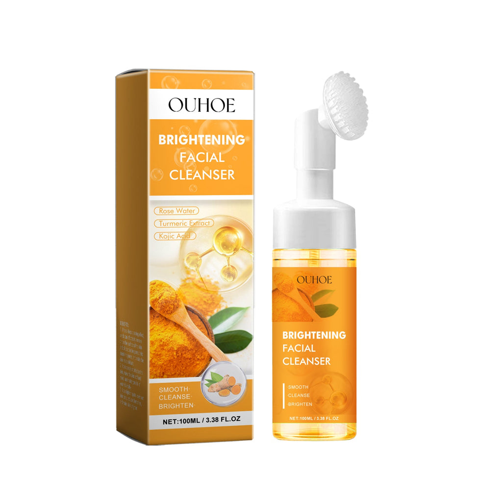 Nettoyant Visage au Curcuma – Anti-Acné, Antibactérien &amp; Brosse Incluse 🌿✨ Yiwu Ruijia Auto Supplies Co., Ltd.