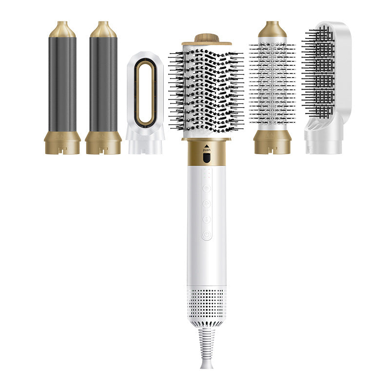 Brosse Soufflante 6 en 1 – 1000W, Étui Cuir, Blanc ou Bleu Foncé 💇♀️✨ Yiwu Ruijia Auto Supplies Co., Ltd.
