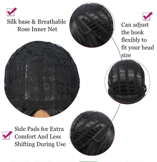 ✨ Perruque Longue Bouclée Lace Front – Effet Naturel &amp; Volume Glamour Yiwu Ruijia Auto Supplies Co., Ltd.