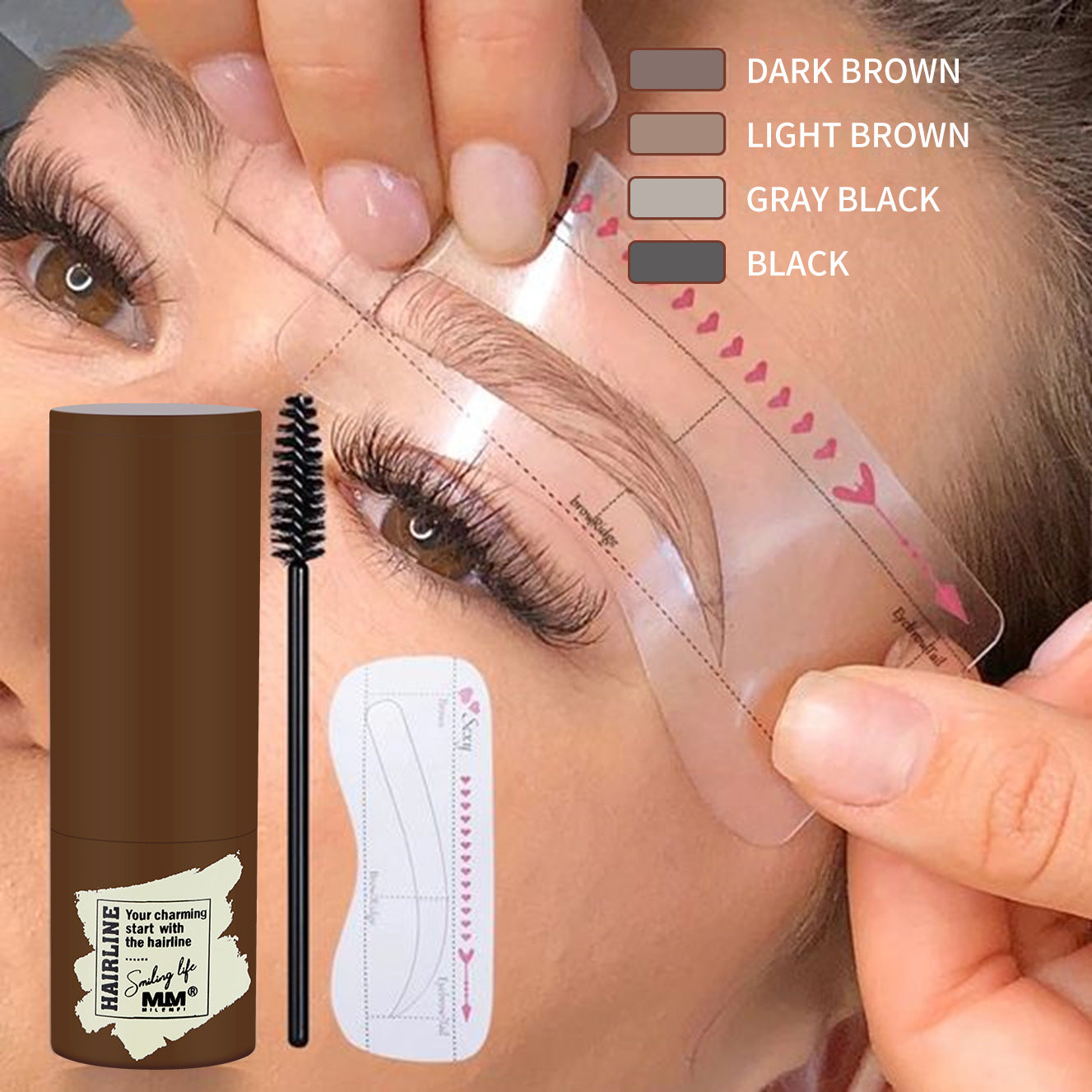 Kit Sourcils Parfaits – Poudre Tampon Air Cushion, 4 Teintes & Pochoirs 💄✨ Yiwu Ruijia Auto Supplies Co., Ltd.