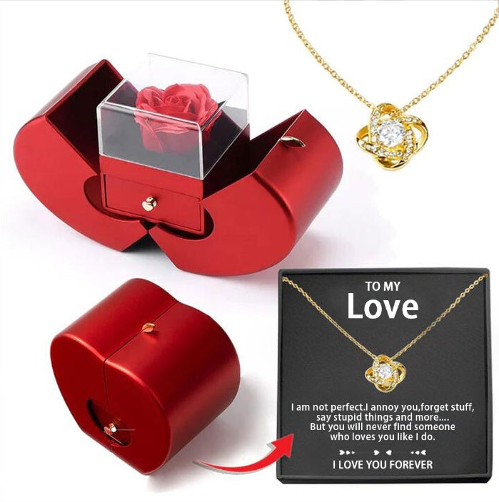 Coffret Bijoux avec Rose Préservée – Cadeau Féminin Éternel pour Anniversaire, Saint-Valentin et Mariage Yiwu Ruijia Auto Supplies Co., Ltd.