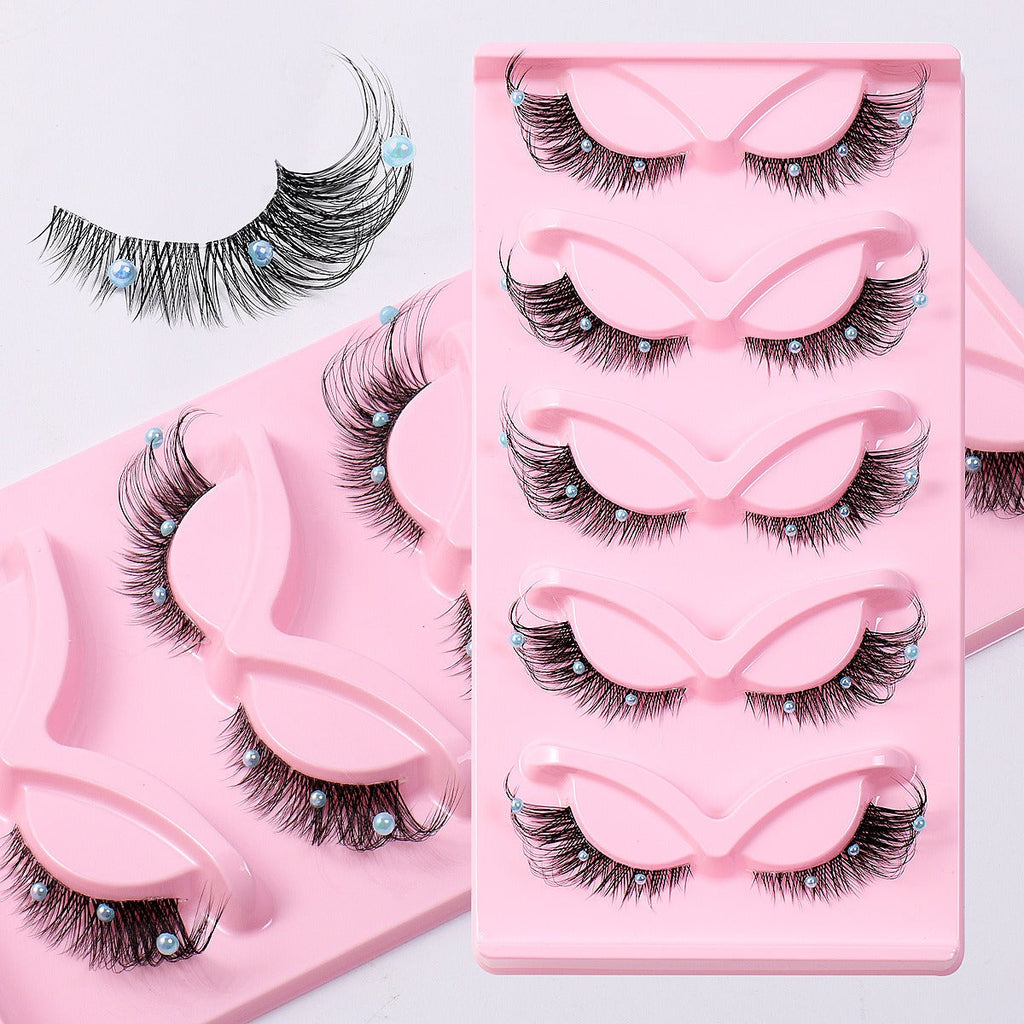 5 Paires Faux Cils Œil de Chat Foxy – Bande Transparente, Volume 3D &amp; Coin Allongé 👁️✨ Yiwu Ruijia Auto Supplies Co., Ltd.
