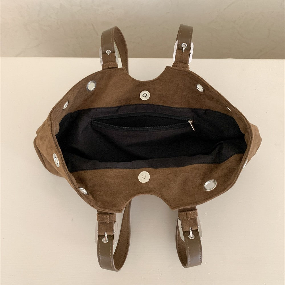 Sac à Main Femme Peluche – Léopard, Rivets &amp; Style Trendy, 4 Coloris 👜✨ Yiwu Ruijia Auto Supplies Co., Ltd.