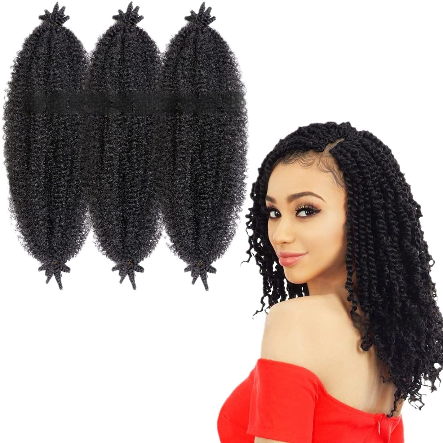 Extension Cheveux Keke Fluffy – Fibres Haute Température, 10 Couleurs & 3 Longueurs 💇‍♀️✨ Yiwu Ruijia Auto Supplies Co., Ltd.