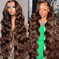 Perruque Lace Front 13x4 Cheveux Humains Ondulés – Brun Chocolat, 150% Densité 💇♀️✨ Yiwu Ruijia Auto Supplies Co., Ltd.