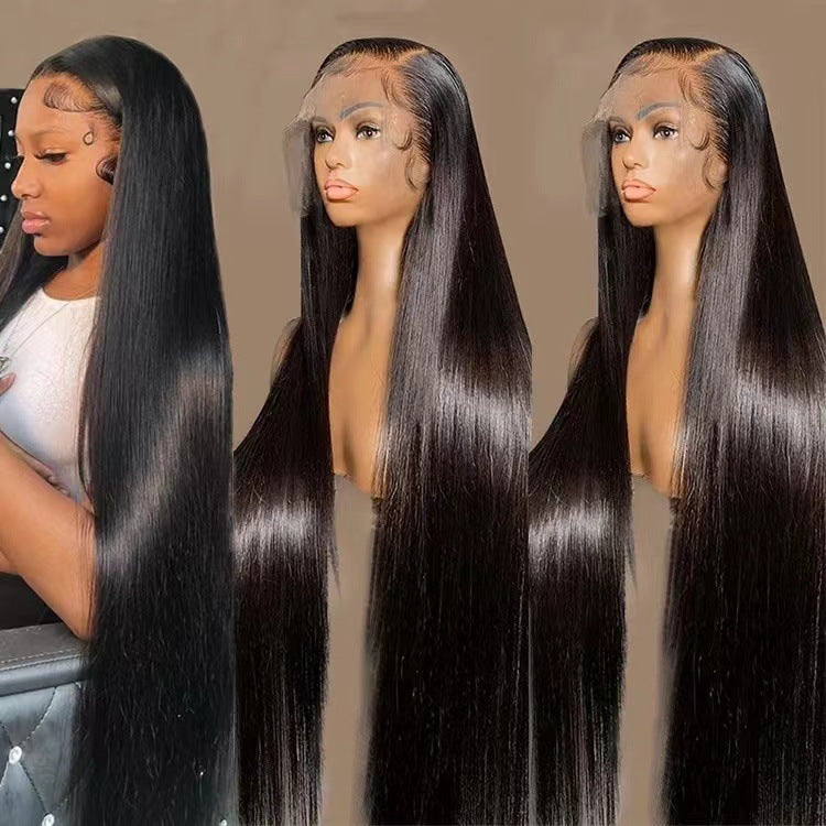 Perruque Lisse Longue – Frange Latérale, Fibres Haute Température, 12 à 32 pouces 💇‍♀️✨ Yiwu Ruijia Auto Supplies Co., Ltd.