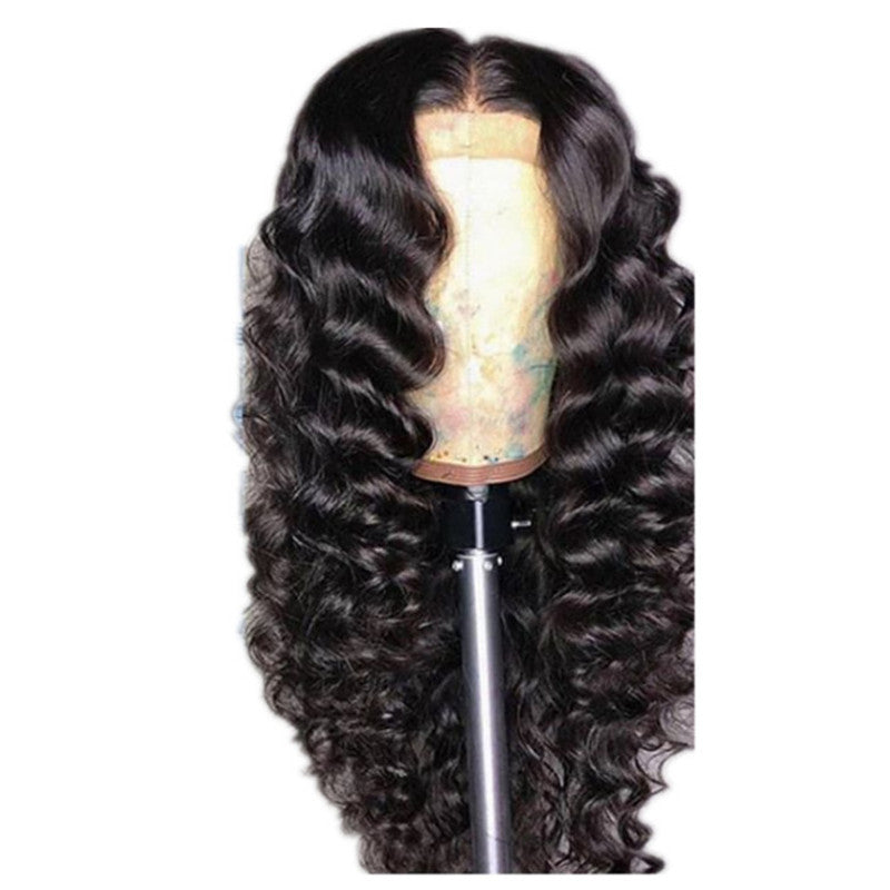 Perruque Longue Bouclée Noire – Soie Haute Température Mate, Filet Rose Ajustable 💇♀️✨ Yiwu Ruijia Auto Supplies Co., Ltd.
