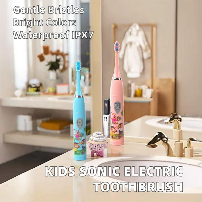 Brosse à Dents Électrique Sonique Enfant – Étanche IPX6 + 6 Têtes Incluses Yiwu Ruijia Auto Supplies Co., Ltd.