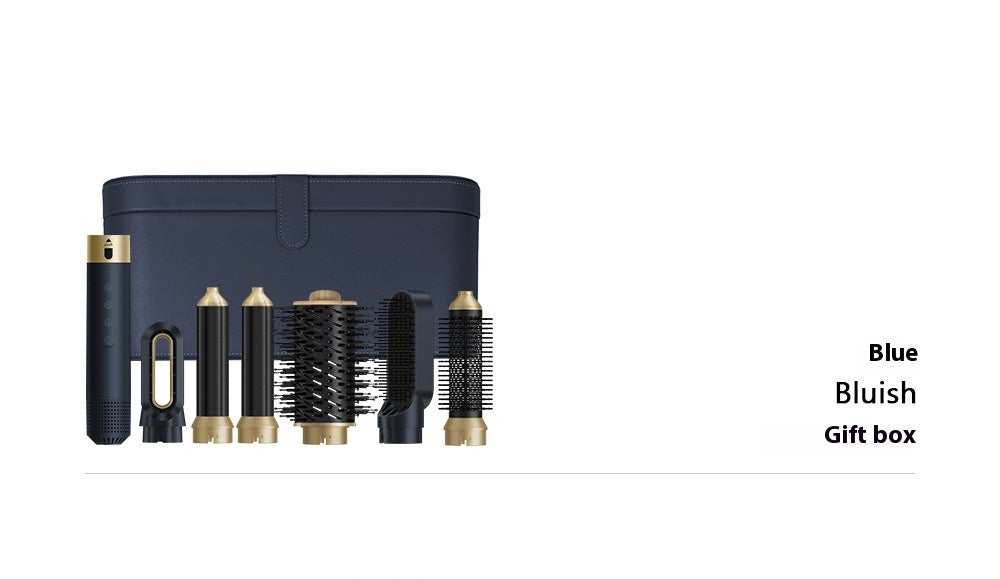 Brosse Soufflante 6 en 1 – 1000W, Étui Cuir, Blanc ou Bleu Foncé 💇♀️✨ Yiwu Ruijia Auto Supplies Co., Ltd.
